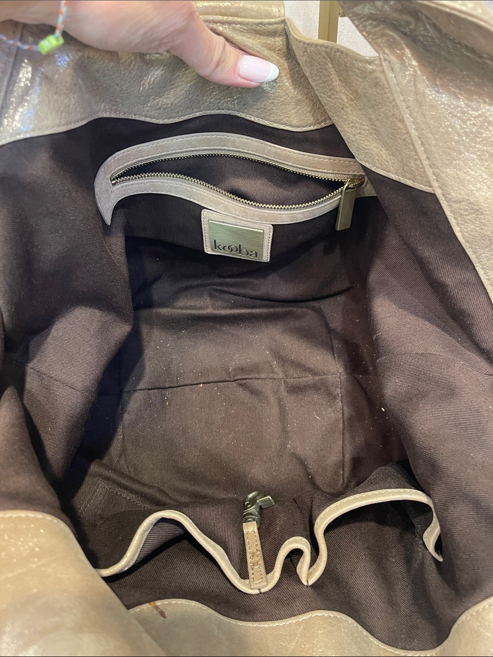 NWT KOOBA Leather Shoulder Tote - Picture 8 of 10